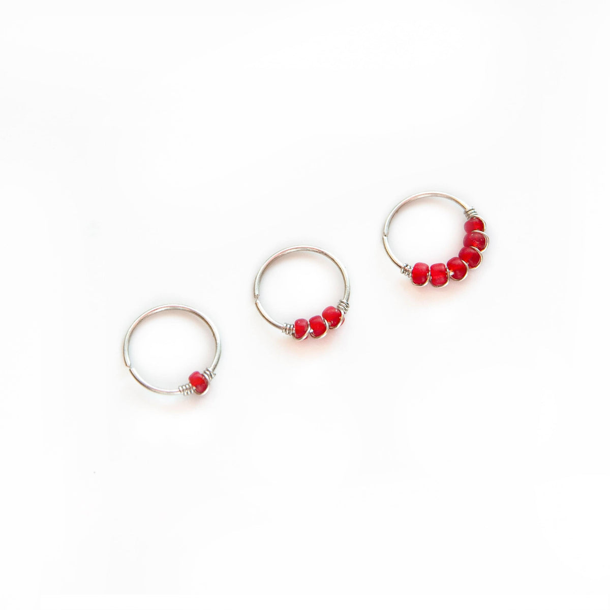 Beaded nose deals hoop