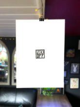 Load image into Gallery viewer, Posters, Prints, &amp; Visual Artwork Fuck Off Linocut Original A4 Linocut Print Michelle Midwinter