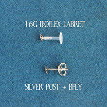 Load image into Gallery viewer, Body Jewellery Bars Stud Earrings Seahorse and Starfish Mismatch Studs - Asymmetrical Seahorse Earrings, Conch, Medusa, Tragus, Helix Midwinter Hollow
