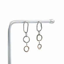 Load image into Gallery viewer, Dangle Earrings Melted Chain Silver Dangle Drop Earrings Midwinter Hollow