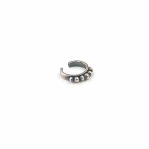 Ear Cuffs Fake Piercing Faux Piercing Chunky Silver Ear Cuff Band Midwinter Hollow
