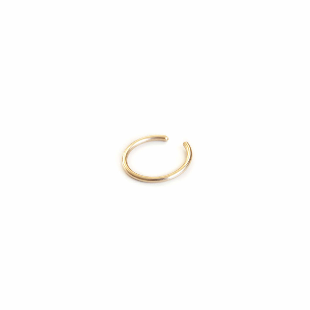 Ear Cuffs Fake Piercing Faux Piercing Round Gold Conch Cuff - Ear Cuff Midwinter Hollow