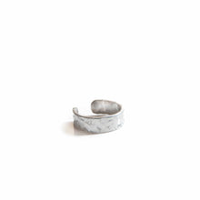 Load image into Gallery viewer, Ear Cuffs Fake Piercing Faux Piercing Textured Silver Ear Cuff Band Midwinter Hollow