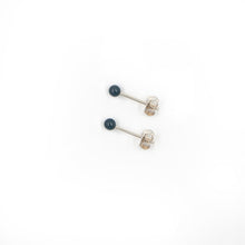 Load image into Gallery viewer, Mismatched Stud Earring Set Black Onyx Hoop &amp; Stud Earring Set Midwinter Hollow