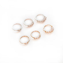 Load image into Gallery viewer, Nose Hoop Blush Pink Beaded Nose Ring Midwinter Hollow