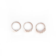 Load image into Gallery viewer, Nose Hoop Blush Pink Beaded Nose Ring Midwinter Hollow