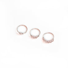 Load image into Gallery viewer, Nose Hoop Blush Pink Beaded Nose Ring Midwinter Hollow