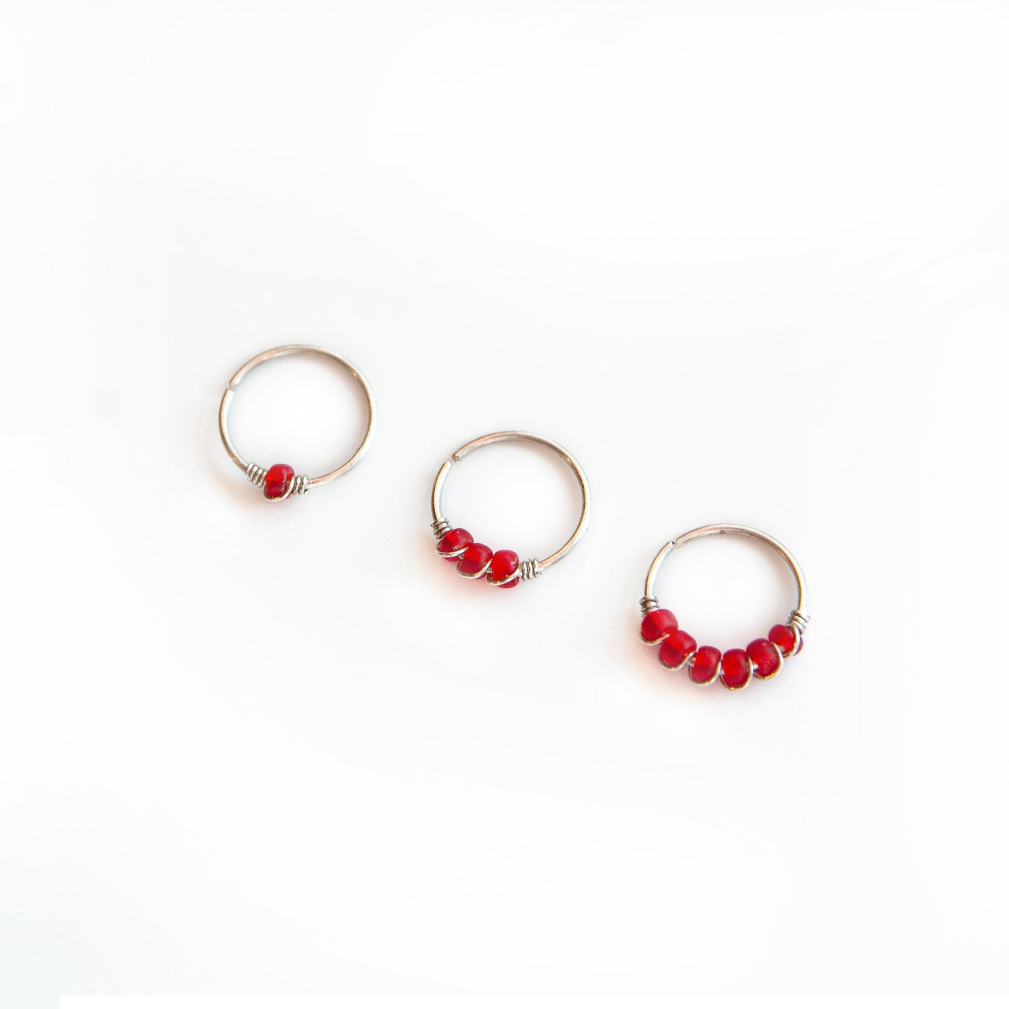 Beaded nose deals hoop