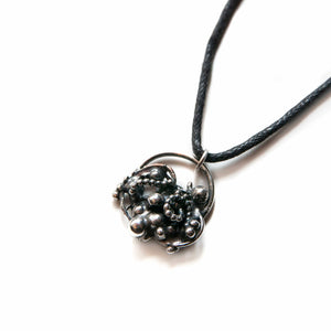 Pendant Organica Silver Sculpture Pendant, Recycled, Organica 4 Midwinter Hollow