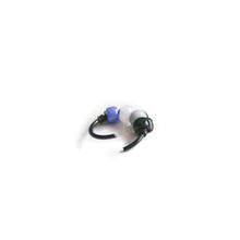 Load image into Gallery viewer, Pride Jewellery Gay Pride Earrings Ace Pride Beaded Black Hoop Earrings - Cartilage, Helix, Earlobe Midwinter Hollow