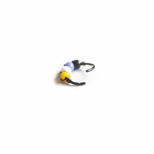 Load image into Gallery viewer, Pride Jewellery Gay Pride Earrings Non Binary Pride Beaded Black Hoop Earrings - Cartilage, Helix, Earlobe Midwinter Hollow