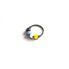 Load image into Gallery viewer, Pride Jewellery Gay Pride Earrings Non Binary Pride Beaded Black Hoop Earrings - Cartilage, Helix, Earlobe Midwinter Hollow