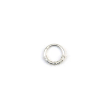 Load image into Gallery viewer, Septum Piercing Rook Piercing Daith Piercing Wrapped Silver Septum Ring - Septum, Rook, Daith, Helix 3. Open Twist Wrap / 8mm Midwinter Hollow