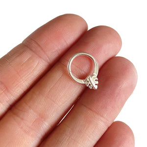 Septum Piercing Rook Piercing Daith Piercing Monstera Leaf Septum Ring - Daith, Rook, Helix Midwinter Hollow