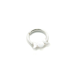 Septum Piercing Rook Piercing Daith Piercing Silver Triple Moon Goddess Septum Ring - Daith, Rook, Helix Midwinter Hollow