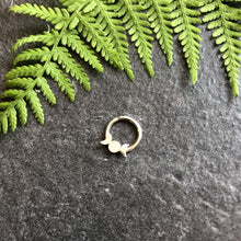 Load image into Gallery viewer, Septum Piercing Rook Piercing Daith Piercing Silver Triple Moon Goddess Septum Ring - Daith, Rook, Helix Midwinter Hollow
