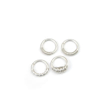 Load image into Gallery viewer, Septum Piercing Rook Piercing Daith Piercing Wrapped Silver Septum Ring - Septum, Rook, Daith, Helix Midwinter Hollow