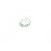 Load image into Gallery viewer, Silver Gold Cartilage Hoop Earrings Huggie Earrings Turquoise Opal Beaded Huggie Hoop Earring, Ear, Nose, Cartilage, Tragus Midwinter Hollow