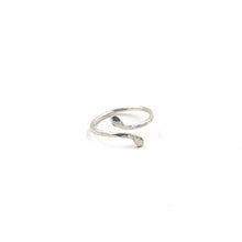 Load image into Gallery viewer, Sterling Silver Ring Adjustable Hammered Thumb Ring, Sterling Silver Midwinter Hollow