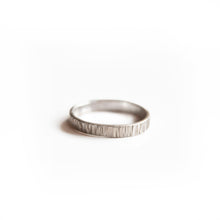 Load image into Gallery viewer, Sterling Silver Ring Bark Textured Ring, Sterling Silver Midwinter Hollow