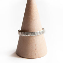 Load image into Gallery viewer, Sterling Silver Ring Bark Textured Ring, Sterling Silver Midwinter Hollow