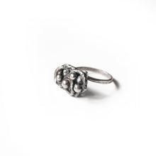 Load image into Gallery viewer, Sterling Silver Ring Organica Bubble Trouble Sculpture Ring, Sterling Silver, Recycled Silver, Wearable Art Midwinter Hollow