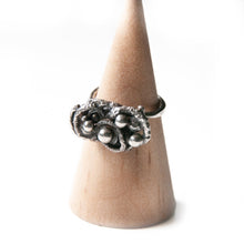 Load image into Gallery viewer, Sterling Silver Ring Organica Bubble Trouble Sculpture Ring, Sterling Silver, Recycled Silver, Wearable Art Midwinter Hollow