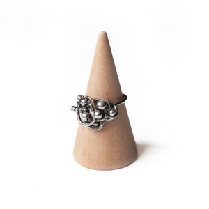 Sterling Silver Ring Organica Orbit Sculpture Ring, Sterling Silver, Recycled Silver, Wearable Art Midwinter Hollow