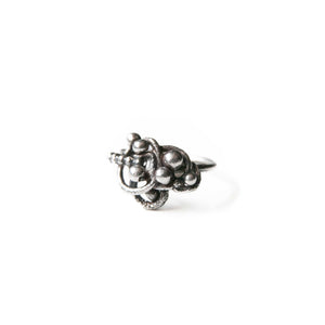 Sterling Silver Ring Organica Orbit Sculpture Ring, Sterling Silver, Recycled Silver, Wearable Art Midwinter Hollow