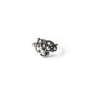 Sterling Silver Ring Organica Orbit Sculpture Ring, Sterling Silver, Recycled Silver, Wearable Art Midwinter Hollow