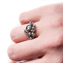 Load image into Gallery viewer, Sterling Silver Ring Organica Orbit Sculpture Ring, Sterling Silver, Recycled Silver, Wearable Art Midwinter Hollow