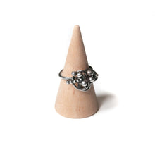 Load image into Gallery viewer, Sterling Silver Ring Organica Orbit Sculpture Ring, Sterling Silver, Recycled Silver, Wearable Art Midwinter Hollow