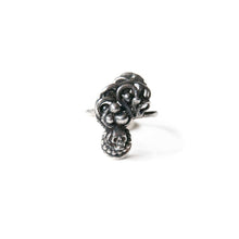 Load image into Gallery viewer, Sterling Silver Ring Organica Skull Sculpture Ring, Sterling Silver, Recycled Silver, Wearable Art Midwinter Hollow