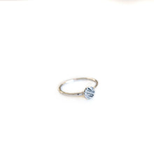 Load image into Gallery viewer, Sterling Silver Ring Textured Pebble Stacker Ring, Sterling Silver Hammered Texture Midwinter Hollow