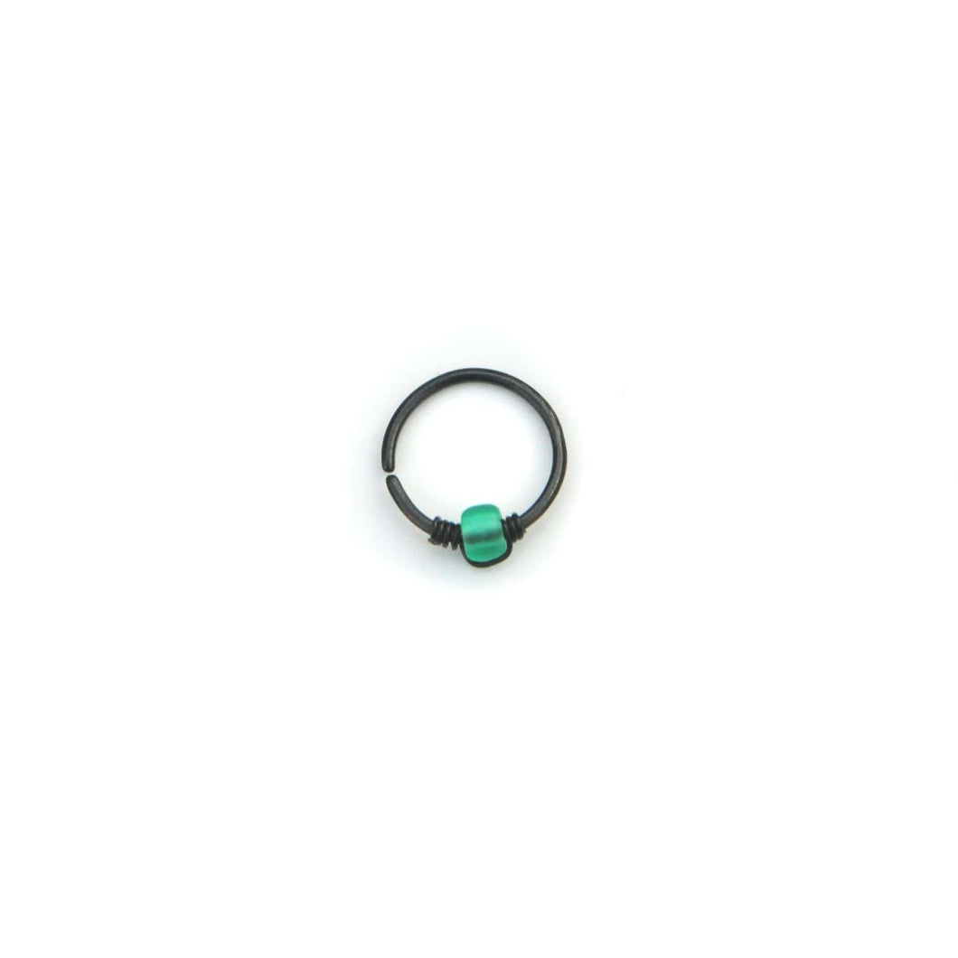 Green Cartilage Hoop - Earring, Nose Ring,