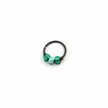 Load image into Gallery viewer, Green Hoop Earring - Cartilage Piercing, Nose Ring, Earlobe