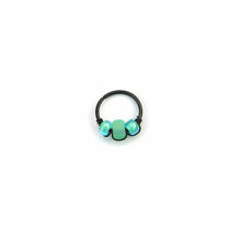 Load image into Gallery viewer, Green Hoop Earring - Cartilage Piercing, Nose Ring, Earlobe