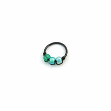 Load image into Gallery viewer, Green Hoop Earring - Cartilage Piercing, Nose Ring, Earlobe