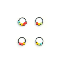 Load image into Gallery viewer, Black Cartilage Rainbow Hoop - Ear, Nose, Cartilage