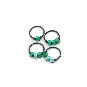 Green Cartilage Hoop - Earring, Nose Ring,