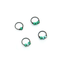 Load image into Gallery viewer, Green Cartilage Hoop - Earring, Nose Ring,