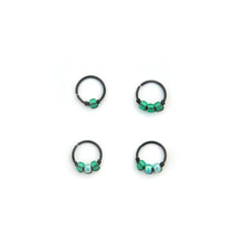 Load image into Gallery viewer, Green Cartilage Hoop - Earring, Nose Ring,
