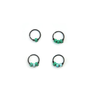Green Cartilage Hoop - Earring, Nose Ring,