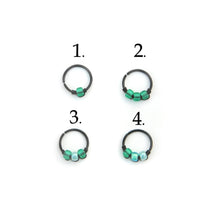 Load image into Gallery viewer, Green Cartilage Hoop - Earring, Nose Ring,