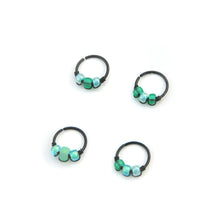 Load image into Gallery viewer, Green Hoop Earring - Cartilage Piercing, Nose Ring, Earlobe