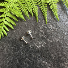 Load image into Gallery viewer, Ladybird &amp; Leaf Mismatch Studs - Asymmetrical Stud Earrings, Cartilage, Helix