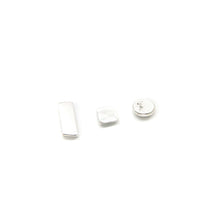 Load image into Gallery viewer, Mismatched Geometric Silver Earring Set - Asymmetrical Stud Earrings