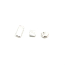 Load image into Gallery viewer, Mismatched Geometric Silver Earring Set - Asymmetrical Stud Earrings