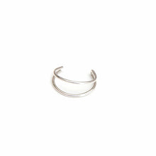 Load image into Gallery viewer, Double Silver Ear Cuff