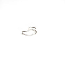 Load image into Gallery viewer, Double Silver Ear Cuff